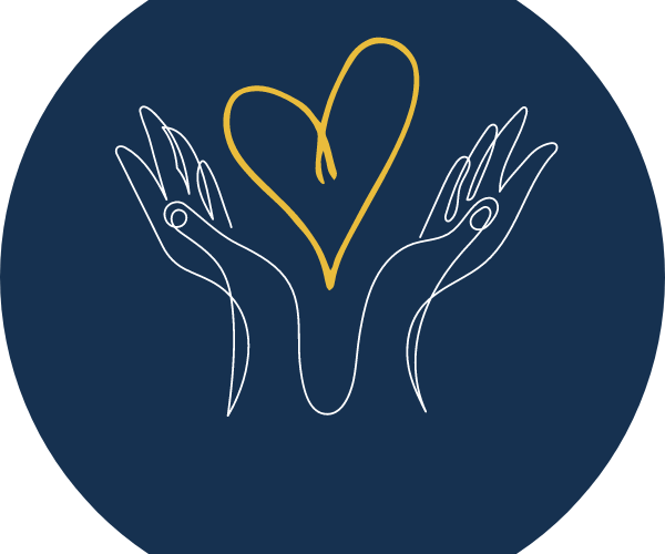 IACP October Month of giving heart in hands